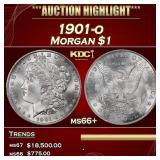 1901-o Morgan Dollar $1 ms66+ SEGS