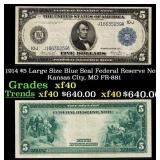 1914 $5 Large Size Blue Seal Federal Reserve Note