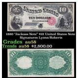 1880 $10 United States Note "Jackass Note" Grades