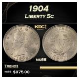 1904 Liberty Nickel 5c ms66 SEGS