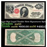 1917 $1 Large Size Legal Tender Note Grades Select