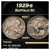 1929-s Buffalo Nickel 5c Grades ms65+