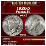 1926-d Peace Dollar $1 ms66 SEGS