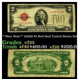 **Star Note** 1928D $2 Red Seal United States Note