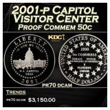 2001-p Capitol Visitor Center Proof Modern Commem