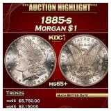 1885-s Morgan Dollar $1 ms65+ SEGS