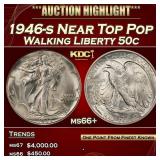 1946-s Walking Liberty Half Dollar Near Top Pop 50