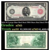 1914 $5 Large Size Red Seal FRN Rare Red Seal Grad