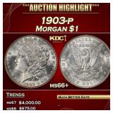 1903-p Morgan Dollar $1 ms66+ SEGS