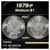 1879-p Morgan Dollar $1 ms65+ SEGS
