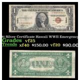 1935A $1 Silver Certificate Hawaii WWII Emergency
