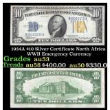 1934A $10 Silver Certificate North Africa WWII Eme