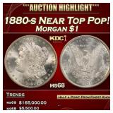 1880-s Morgan Dollar Near Top Pop! $1 ms68 SEGS