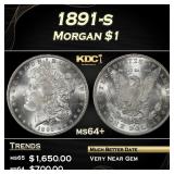 1891-s Morgan Dollar $1 ms64+ SEGS