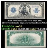 1923 $5 Large Size Silver Certificate "Porthole No