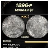 1896-p Morgan Dollar $1 ms66+ SEGS