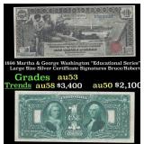 1896 $1 large size Silver Certificate Martha & Geo