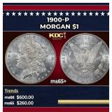 1900-p Morgan Dollar $1 Grades GEM+ Unc