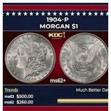 1904-p Morgan Dollar $1 Grades Select Unc