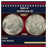 1921-p Morgan Dollar $1 Grades Choice Unc
