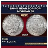 1898-o Morgan Dollar Near Top Pop! $1 ms67 SEGS