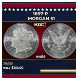 1897-p Morgan Dollar $1 Grades Choice Unc