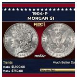 1904-p Morgan Dollar $1 ms64+ SEGS