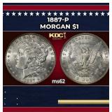 1887-p Morgan Dollar $1 Grades Select Unc