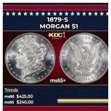 1879-s Morgan Dollar $1 Grades GEM+ Unc