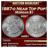 1887-o Morgan Dollar Near Top Pop! $1 ms65+ SEGS