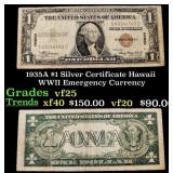 1935A $1 Silver Certificate Hawaii WWII Emergency
