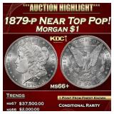 1879-p Morgan Dollar Near Top Pop! $1 ms66+ SEGS