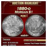 1880-o Morgan Dollar $1 ms64+ SEGS