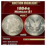 1884-s Morgan Dollar $1 ms62 USCG