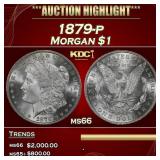 1879-p Morgan Dollar $1 ms66 SEGS