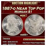 1887-o Morgan Dollar Near Top Pop $1 ms65+ SEGS