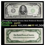 1934A $1000 Green Seal Federal Reserve Note Presid
