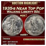 1935-s Walking Liberty Half Dollar Near Top Pop 50