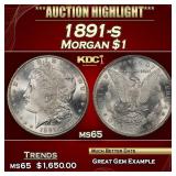 1891-s Morgan Dollar $1 ms65 SEGS
