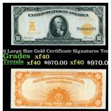 1907 $10 Large Size Gold Certificate Grades xf Sig