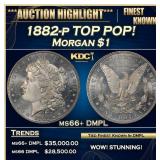 1882-p Morgan Dollar TOP POP! $1 ms66+ DMPL SEGS