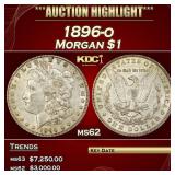 1896-o Morgan Dollar $1 ms62 USCG