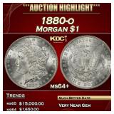 1880-o Morgan Dollar $1 ms64+ SEGS