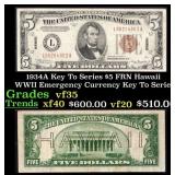 1934A $5 FRN Hawaii WWII Emergency Currency Key To