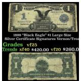 1899 $1 large size Silver Certificate "Black Eagle