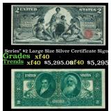 1896 $2 Large Size Silver Certificate "Educational