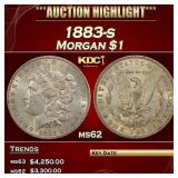 1883-s Morgan Dollar $1 ms62 USCG