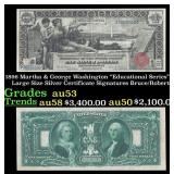 1896 $1 large size Silver Certificate Martha & Geo