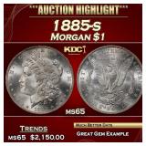 1885-s Morgan Dollar $1 ms65 SEGS
