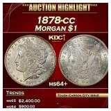 1878-cc Morgan Dollar $1 ms64+ SEGS